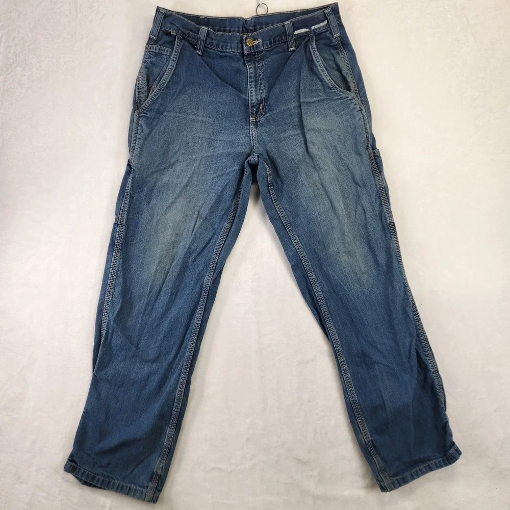 Carhartt FR Men's‎ Relaxed Fit Flame Resistant Carpenter Jeans Blue 33x32